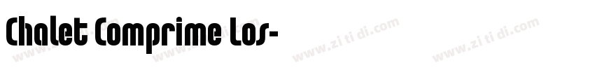 Chalet Comprime Los字体转换